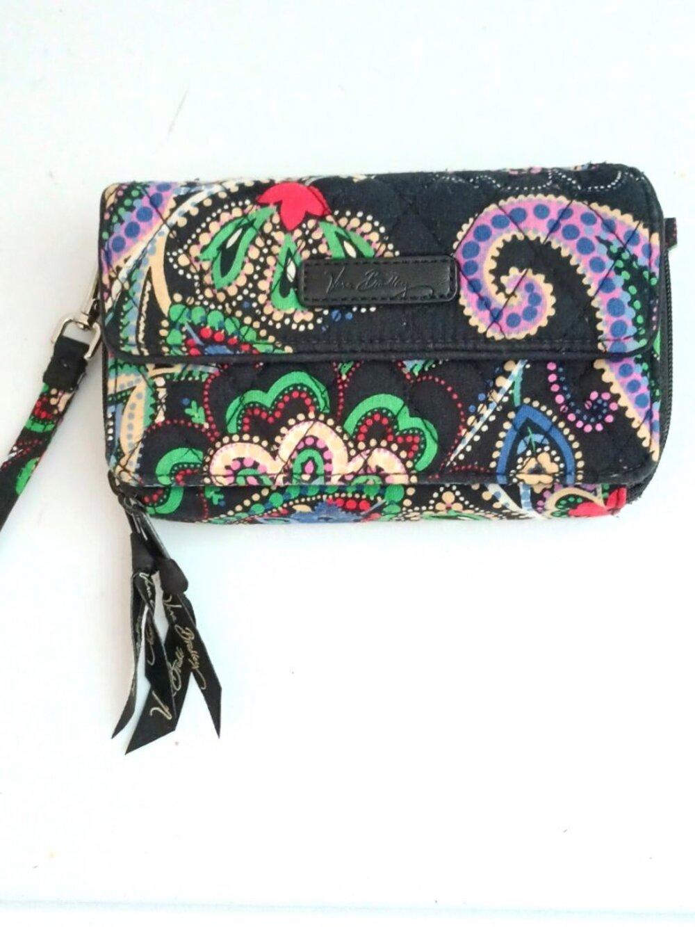 Vera Bradley Peacock Garden Wristlet